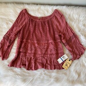 Democracy Rose Lace Blouse